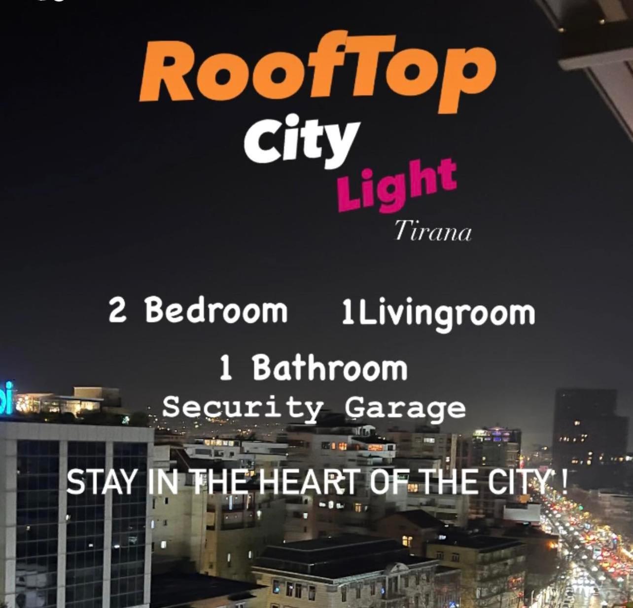 Rooftop City Light Tirana Exteriér fotografie