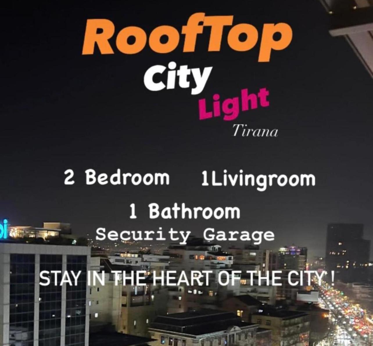 Rooftop City Light Tirana Exteriér fotografie